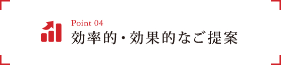 4.効率的・効果的なご提案